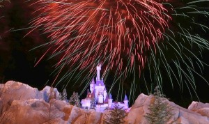 NEW FANTASYLAND PREVIEW Fireworks blast over The Beast's Castle