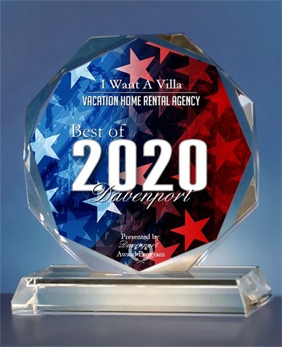 Best of 2020 Davenport Vacation Home Rental Agency awarded to I Want A Villa