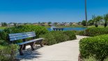 Attractive landscaping around Hampton Lakes