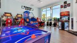 Arcade gaming zone in clubhouse