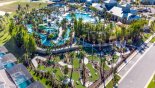 Aerial view of the resort pool complex and facilities