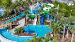 Start your lazy river experience from the water slide