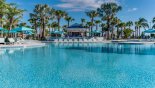 View across pool to the refreshments bar