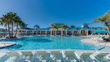 Ample sun loungers provided around the whole pool area