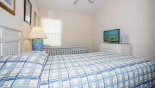 Bedroom #3 with LED cable TV from Highlands Reserve rental Villa direct from owner