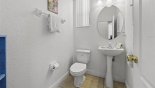 Palm Beach 1 Villa rental near Disney with Downstairs cloakroom with WC & pedestal sink