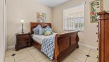 Orlando Villa for rent direct from owner, check out the Ground floor bedroom #3 with queen sized bed and views onto pool deck