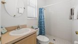 Palm Beach 1 Villa rental near Disney with Cabana bathroom #2 with walk-in shower, WC & single vanity sink