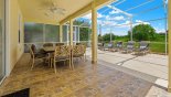Orlando Villa for rent direct from owner, check out the Covered lanai with patio table & 6 chairs - extra 2 chairs available if needed