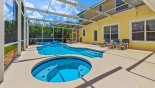 View of pool from spa - www.iwantavilla.com is your first choice of Villa rentals in Orlando direct with owner