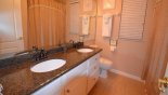 Family bathroom #3 with bath & shower over, his & hers sinks and WC from Highlands Reserve rental Villa direct from owner