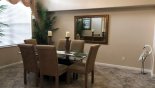 Villa rentals near Disney direct with owner, check out the Dining area viewed from entrance foyer
