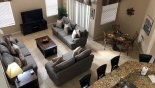 Villa rentals in Orlando, check out the Family room viewed from upstairs landing