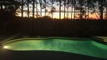 Windsor 1 Villa rental near Disney with Pool at night showing underwater lighting