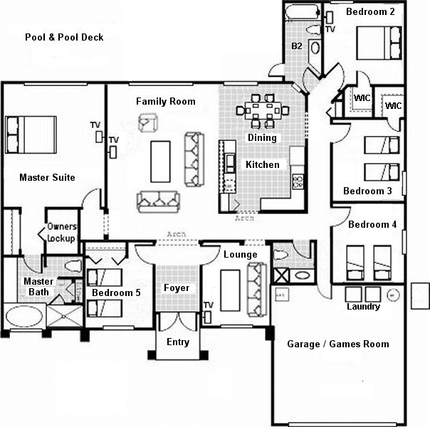 Madison + 2 Floorplan