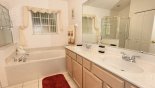 Spacious rental Highlands Reserve Villa in Orlando complete with stunning Master 1 ensuite bathroom