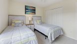 Twin bedroom #4 with this Orlando Villa for rent direct from owner