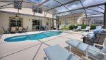 Spacious rental Highlands Reserve Villa in Orlando complete with stunning Pool deck with 8 sun loungers