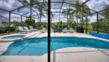 Orlando Villa for rent direct from owner, check out the Pool deck with large pool & spa enjoying spectacular golf course views