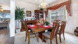 Dining area with seating for 6 persons from Birchwood 11 Villa for rent in Orlando