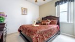 Ground floor bedroom #5 with full sized bed from Birchwood 11 Villa for rent in Orlando