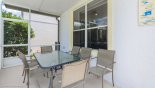 Villa rentals near Disney direct with owner, check out the Covered lanai with patio table & 6 chairs