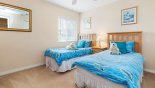 Twin bedroom 4 with Planet/Astronomical theming from Canterbury 1 Villa for rent in Orlando