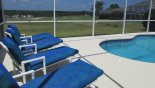 Spacious rental Highlands Reserve Villa in Orlando complete with stunning Large pool with 6 sun loungers