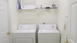 Fully equipped laundry room - no need to pack many clothes - www.iwantavilla.com is your first choice of Villa rentals in Orlando direct with owner