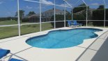 Large pool with 6 sun loungers from Highlands Reserve rental Villa direct from owner