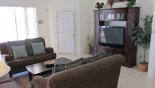 Villa rentals near Disney direct with owner, check out the The family room with 55