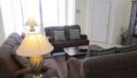 Family room with direct access to pool deck - www.iwantavilla.com is the best in Orlando vacation Villa rentals