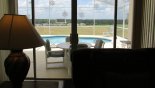 A view over the golf course from family room from Highlands Reserve rental Villa direct from owner