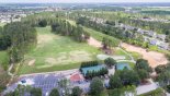 Aerial view of Highlands Reserve & golf course with this Orlando Villa for rent direct from owner