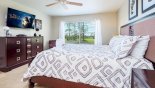 Monticello 3 Villa rental near Disney with Master bedroom #1 with wall mounted LCD cable TV