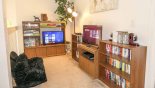 Villa rentals in Orlando, check out the Upstairs gaming room with Xbox One & Nintendo Wii games consoles, toys, board games & books!