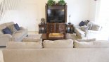 Family room whee you can chill out with some quality TV after the parks from Birchwood 3 Villa for rent in Orlando