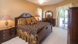 Orlando Villa for rent direct from owner, check out the Master bedroom with king sized bed & private access to pool