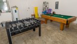Villa rentals in Orlando, check out the Games room with pool table & table foosball