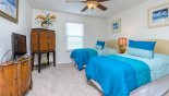 Spacious rental Highlands Reserve Villa in Orlando complete with stunning Bedroom #3 with flat screen TV