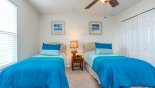 Bedroom #3 with twin beds from Highlands Reserve rental Villa direct from owner
