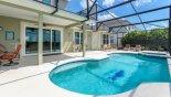 Villa rentals in Orlando, check out the View of pool towards covered lanai