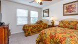 Bedroom #5 with twin beds - www.iwantavilla.com is your first choice of Villa rentals in Orlando direct with owner