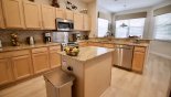 Villa rentals near Disney direct with owner, check out the Kitchen with Breakfast Nook beyond