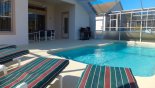 4 sun loungers for your comfort with this Orlando Villa for rent direct from owner