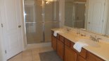 Orlando Villa for rent direct from owner, check out the Master 1 ensuite bathroom with large walk-in shower