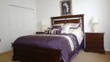 Villa rentals in Orlando, check out the Downstairs bedroom 5 with queen sized bed
