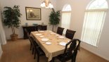 Dining room with views over front gardens seating up to 6 - www.iwantavilla.com is your first choice of Villa rentals in Orlando direct with owner
