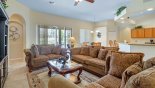 Villa rentals in Orlando, check out the Family room with views and access onto pool deck