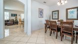 Orlando Villa for rent direct from owner, check out the View of dining room from entrance foyer